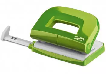 Novus Locher E210 Kunststoff/Metall 1.0mm/10 Blatt (Blister) green (025-0602)