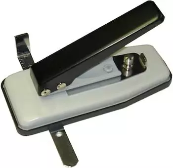 LMG Locher für Ausweishalter grau-schwarz (33059A)