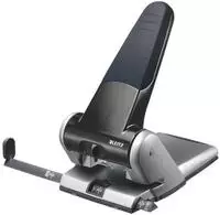 Leitz Locher 5180-00-95, schwarz, Registraturlocher, Stanzleistung ca. 65 Blatt