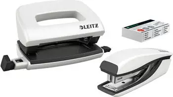 Leitz NeXXt WOW Locher-Tacker-MiniSet perlweiß (5561-20-01)