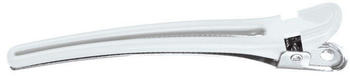 Comair Haar-Clips Combi Kunststoff mit Aluminium 10 Stück 95 mm weiß