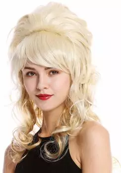 Wig Me Up Perücke Damen Barock 60er Beehive Hochsteckfrisur blond (GFW2418-LG26+613)