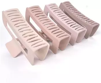 Framar King Klaws Haarklammern, extragroß, rosa, 4er-Pack