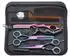 LuxusKollektion Friseurscheren-Set 14cm, 440C-Edelstahl, mehrfarbig