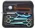 LuxusKollektion Friseurscheren-Set 14cm, grün, 440C Edelstahl