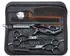 LuxusKollektion Haarschere-Set 14cm, 440C-Edelstahl, schwarz