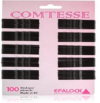 Efalock Comtesse Haarklemme schwarz 5 cm (100 Stk)