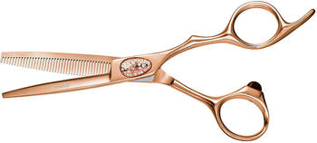 E-Kwip Primus Modellierschere 5,5" 40 Zähne pink-gold"