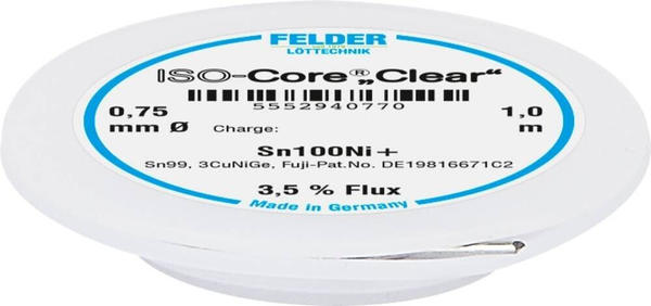 Felder ISO-Core Clear Sn100Ni+ Lötzinn 0.75mm (5552940770)