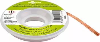 Goobay Entlötlitze Kupfer 2 mm x 1,5 m (45246)