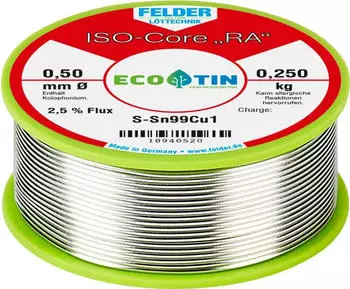 Felder ISO-Core RA L&ouml;tzinn Sn99Cu1 bleifrei 0,5mm 250g (18940520)