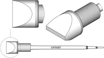 JBC C470007 L&ouml;tspitze Mei&szlig;elform 15,5x2,5mm (C470007)