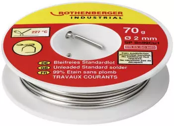 Rothenberger Standardlot bleifrei Sn99Cu1 70g &Oslash;2mm (1000002354)