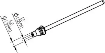 Ersa Entl&ouml;tspitze 742ED ERSADUR Innen-&Oslash; 1,5mm / Au&szlig;en-&Oslash; 4,8mm (0742ED1548H)