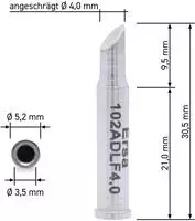 Ersa 0102ADLF13/SB, Ersa 0102ADLF13 L&ouml;tspitze angeschr&auml;gt Spitzen-Gr&ouml;&szlig;e...