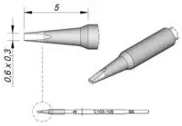 JBC Tools C115108 L&ouml;tspitze Mei&szlig;elform, gerade Spitzen-Gr&ouml;&szlig;e 0.3mm Inhalt 1St.