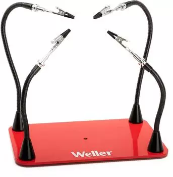 Weller Helping Hand Halter 4 bewegliche Magnetarme mit Krokodilklemmen (WLACCHHM-02EU)