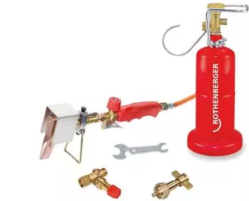 Rothenberger Kupferl&ouml;tkolben Komplettset mit Propangas-Schlauch, Regler 800&deg;C (1500004734)