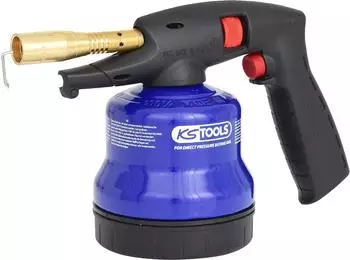 KS Tools Universal-Kartuschenlötgerät mit Piezo-Zündung, blau (903.5905)