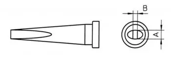 Weller LT K L&ouml;tspitze Mei&szlig;elform 1,2x0,4mm (T0054443899)