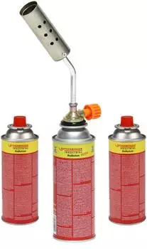 Rothenberger Schrumpfbrenner RS 220 Kit mit 3x Gaskartusche 393ml, 1300&deg;C (1500005519)