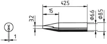 Ersa 842 ED Lötspitze meißelförmig 3,2mm (0842ED/SB)