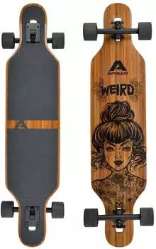 Apollo Weird Longboard Bambus & Fiberglas, Flex 2, ABEC 9, 39"