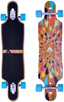 Apollo Ono Longboard Bambus & Fiberglas, Flex 2, ABEC 9, 40"