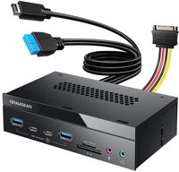 GrauGear Multi Frontblende 4-Fach+ Kartenleser USB SD Micro (G-MP03CR-AU)