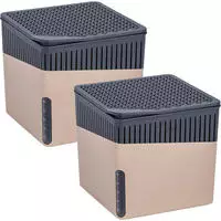 Raumentfeuchter Cube Beige 1000 G 2er Set, Luftentfeuchter, Wei&szlig;, Kunststoff (abs)