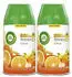 Airwick Raumduft Freshmatic Max, Duo, 2x 250ml, Nachfüller, ätherische Öle, Doppelpack, Citrus