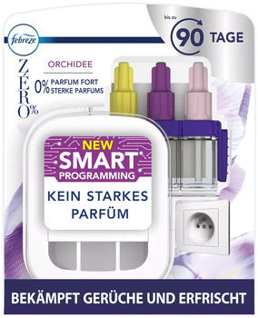 Febreze Raumduft 3Volution, Duftstecker, Starterset, bekämpft Gerüche, Zero% Orchidee