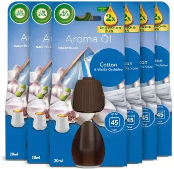 Airwick Air Wick Aroma-Öl Flakon Cotton + Weiße Orchidee 20 ml