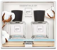 ipuro Raumduft ESSENTIALS Glas/Kunststoff/Holz 12,5 x 14,8 x 6,5 cm cotton...