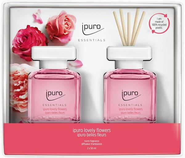 iPuro ipuro Raumdüfte Essentials by Ipuro Lovely Flowers 2021 (2 x 50 ml)