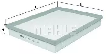 Mahle Luftfilter f&uuml;r Astra Mk V Opel H Zafira / Family B IV (LX 735)