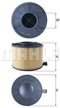 Mahle Luftfilter für Audi A5 A4 B9 (LX 4411)