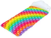 Bestway Luftmatratze 44107 Rainbow, 216 x 80cm, mit Kopfst&uuml;tze, bunt, f&uuml;r 1 Person