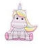 Happy People Luftmatratze Einhorn mit Wackelaugen 75x50cm