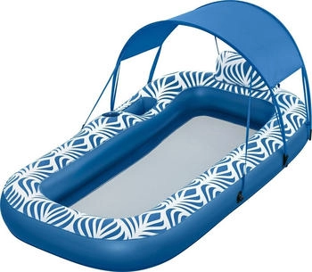 Bestway Aufblasbare Matratze mit Sonnenschutz Komfort Plus 198x112 cm Strand und Pool 43732