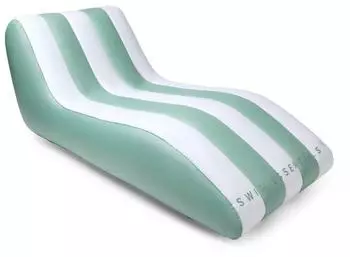Swim Essentials Premium Lounge Float grün/weiß 180x99cm (2025SE738)