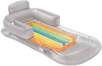 Bestway 43028 - Luftmatratze mit Getränkehalter - Transparent