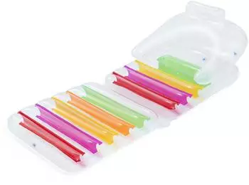 Bestway Luftmatratze "Sommerfarben" mit Rückenlehne 201x89cm PVC (43023)
