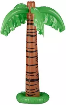 Relaxdays Aufblasbare Palme 80cm, PVC (10028289_0)