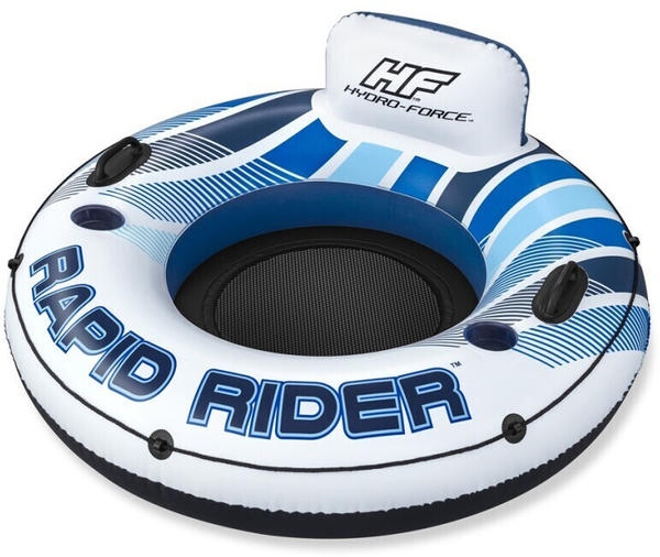 Bestway Hydro-ForceSchwimmring mit Rückenlehne Rapid Rider Ø 135 cm