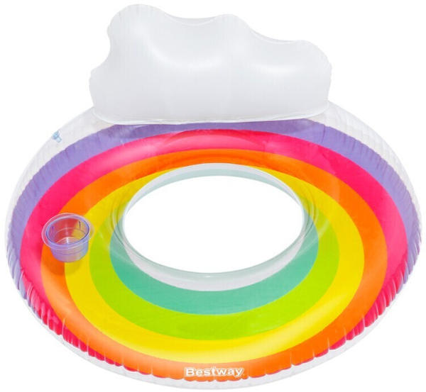 Bestway Rainbow DreamsSchwimmring mit Kopfstütze Ø 107 cm