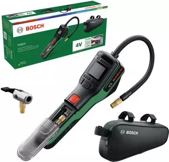 Bosch PNEO Akku-Druckluftpumpe ohne Akku, in Fahrradtasche (0603947501)