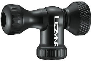 Lezyne Control Drive CNC CO2 Pumpenkopf schwarz-glänzend