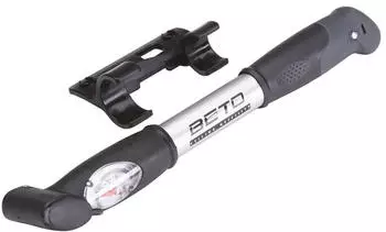 Prophete Fahrrad Alu Mini Luftpumpe TWO-WAY mit Manometer (6496)