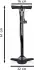 Dunlop Standluftpumpe mit Druckanzeige